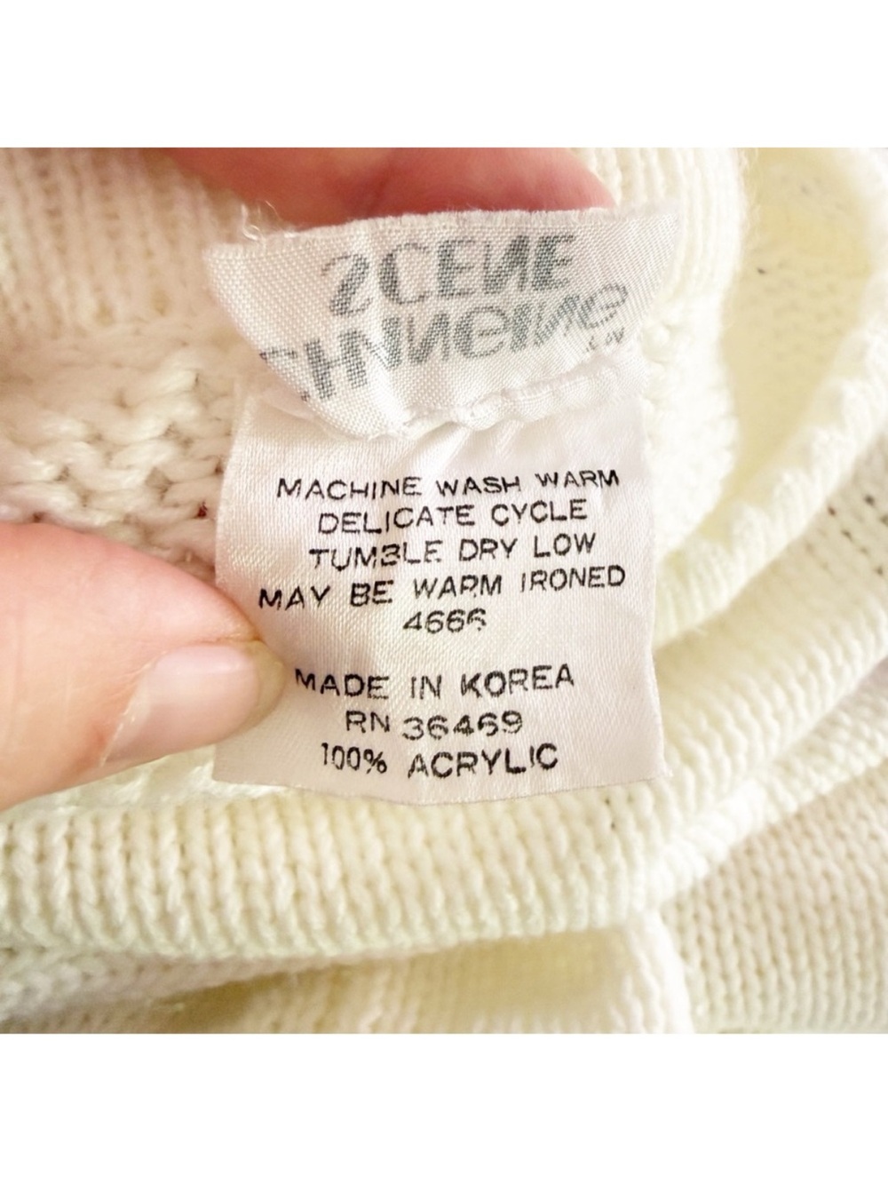 Vintage Women Bobble Floral Cable Knit Sweater Large Cottagecore Prairie Granny - Picture 6 of 6